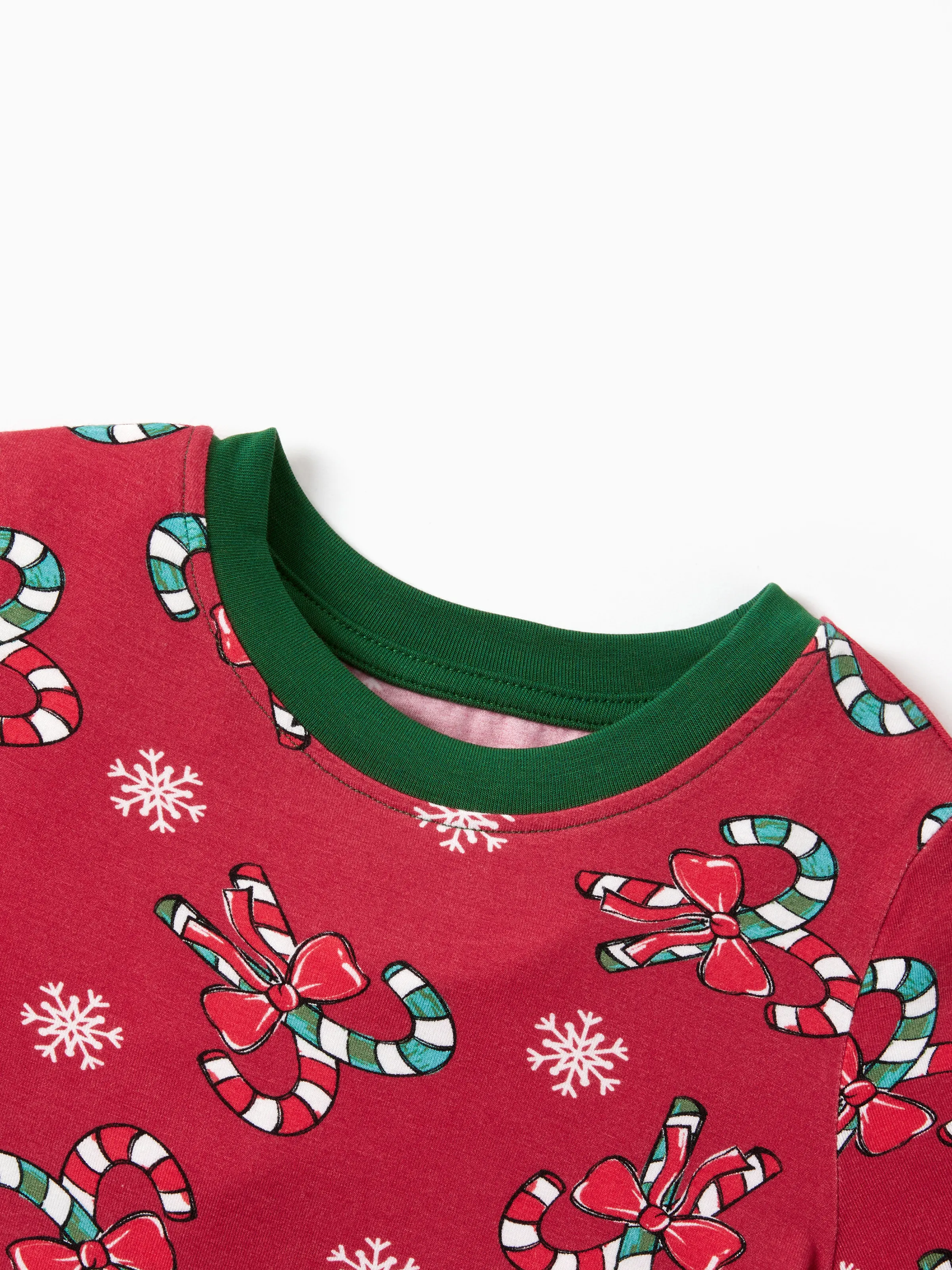 Toddler / Kids Christmas / Halloween Pajamas 3-Piece Bamboo Pajama Set 2-in-1 Look for 4 Seasons (Snug-Fitting) Green - Image 2