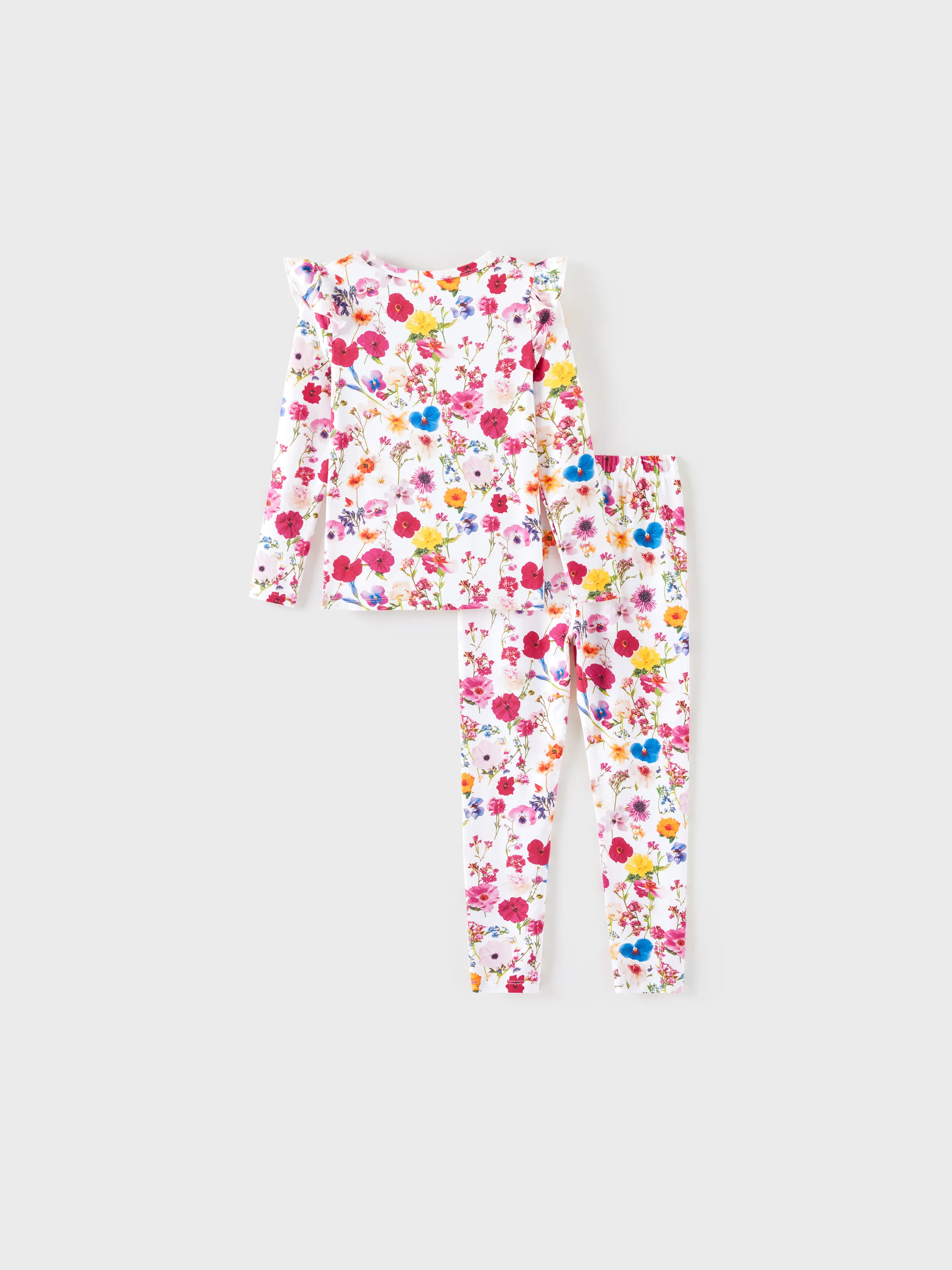 Toddler / Kids Halloween Pajamas With Childlike Print (1-Piece Snug-Fitting ) Hot Pink - Image 8