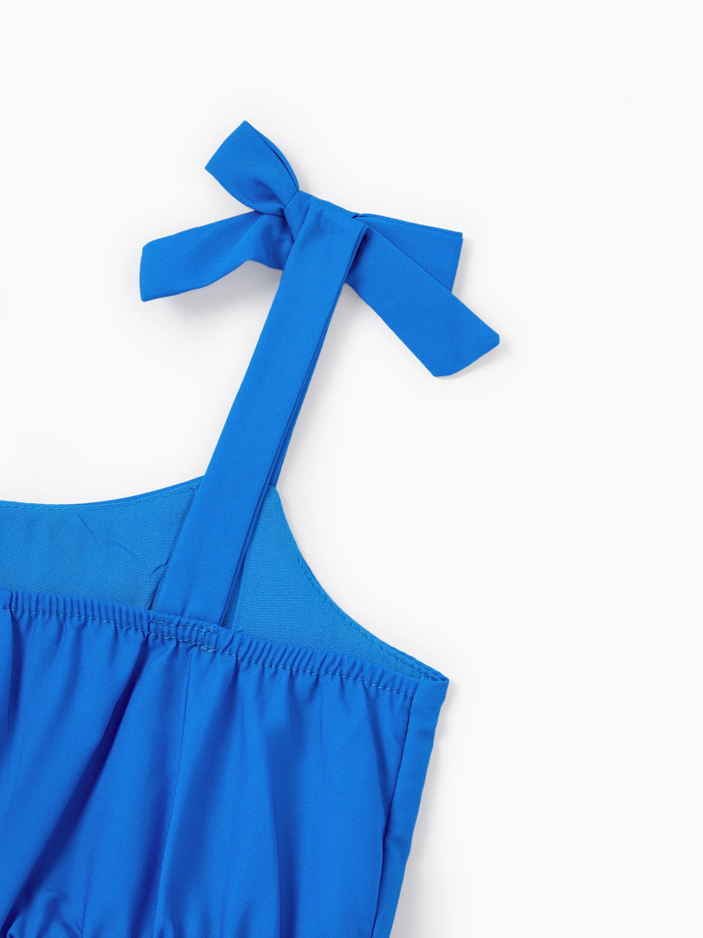 Toddler/Kid Girl Outfits Set Floral Sleeveless Dress or Short-sleeve T-shirt Blue - Image 5