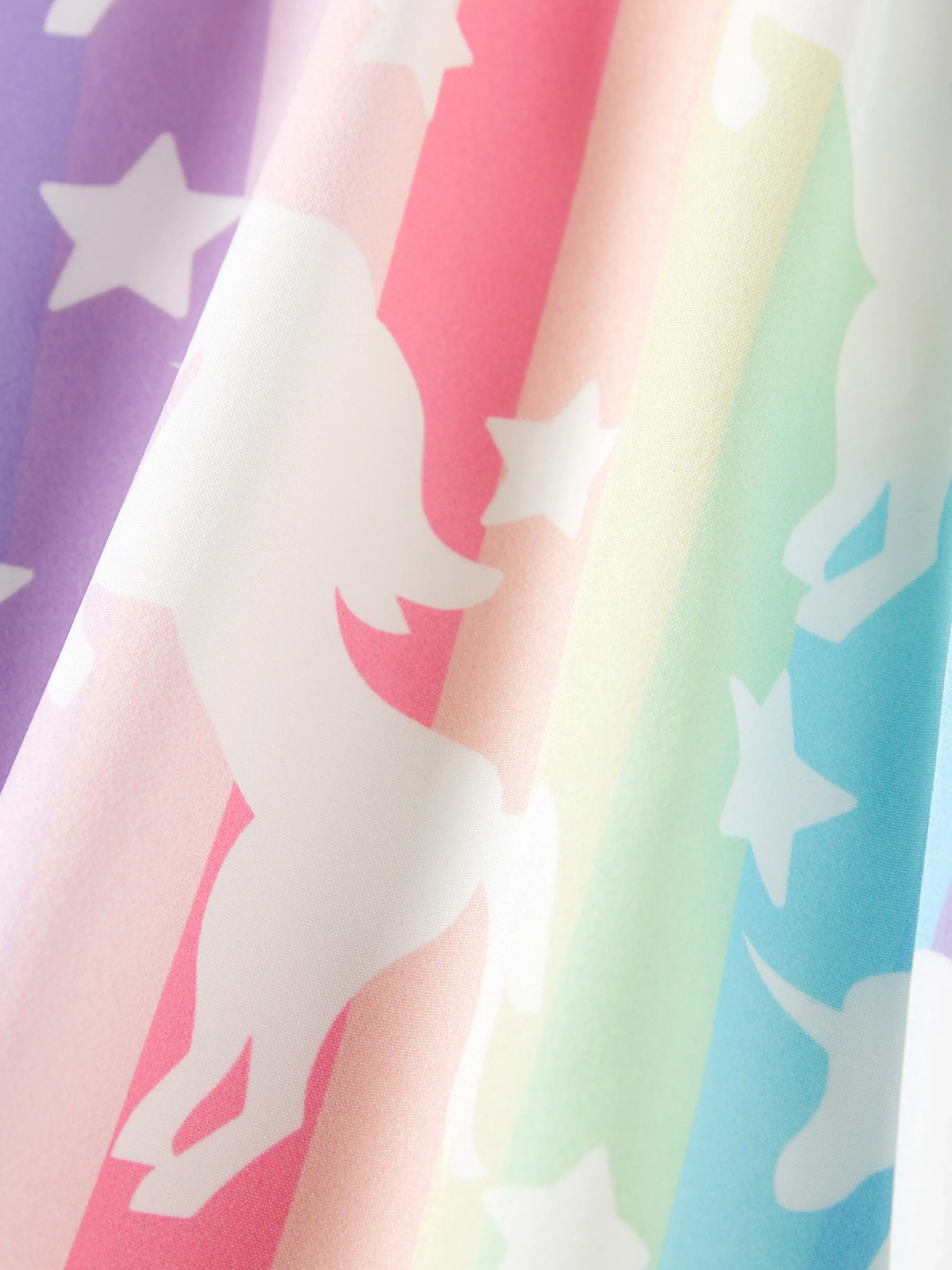 Toddler/Kid Girl Sweet Colorblock Floral Print Dress Colorful - Image 2