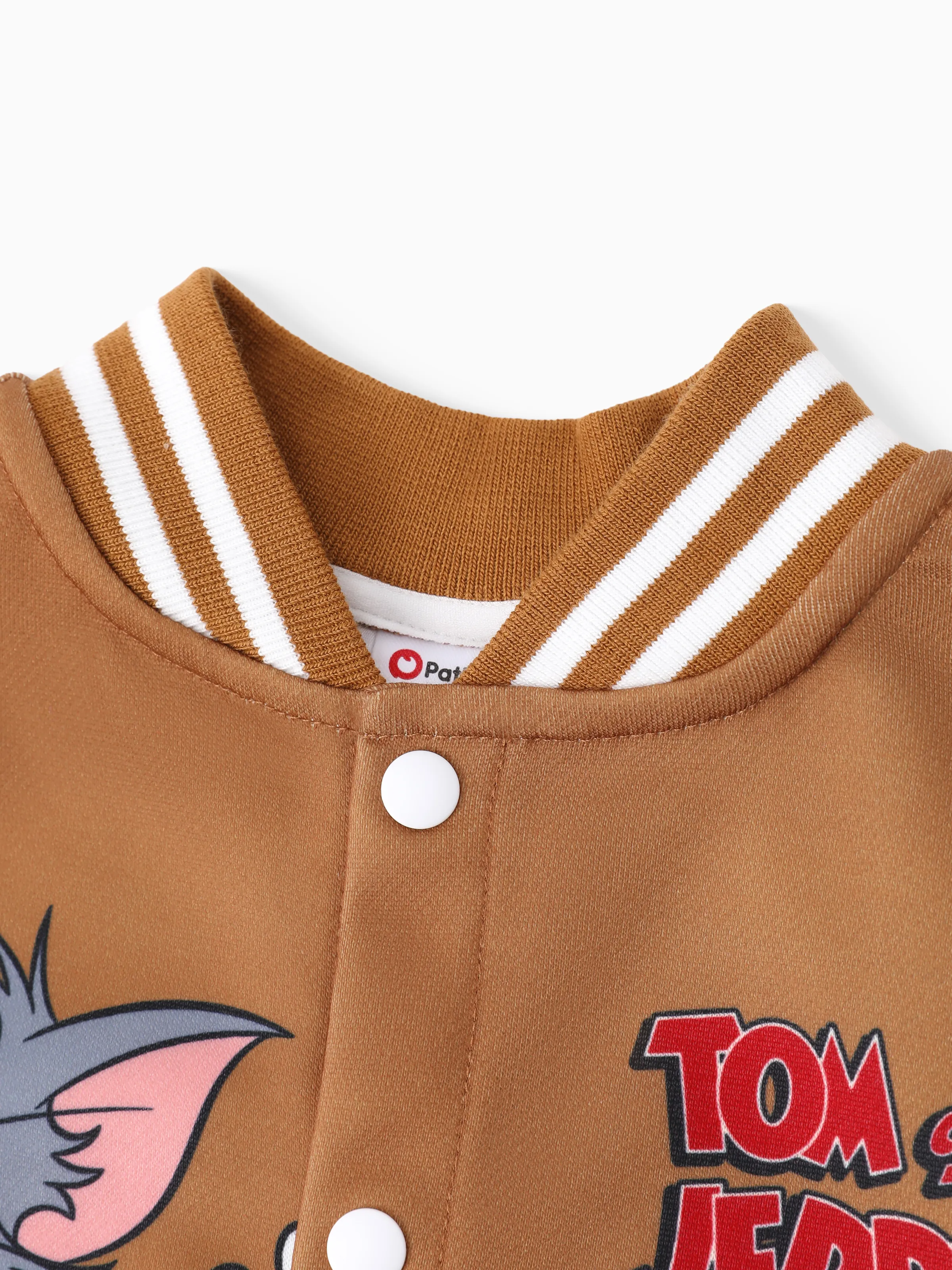 Tom and Jerry Toddler/Kid Boy/Girl Colorblock Long-sleeve Jacket lighttan - Image 3