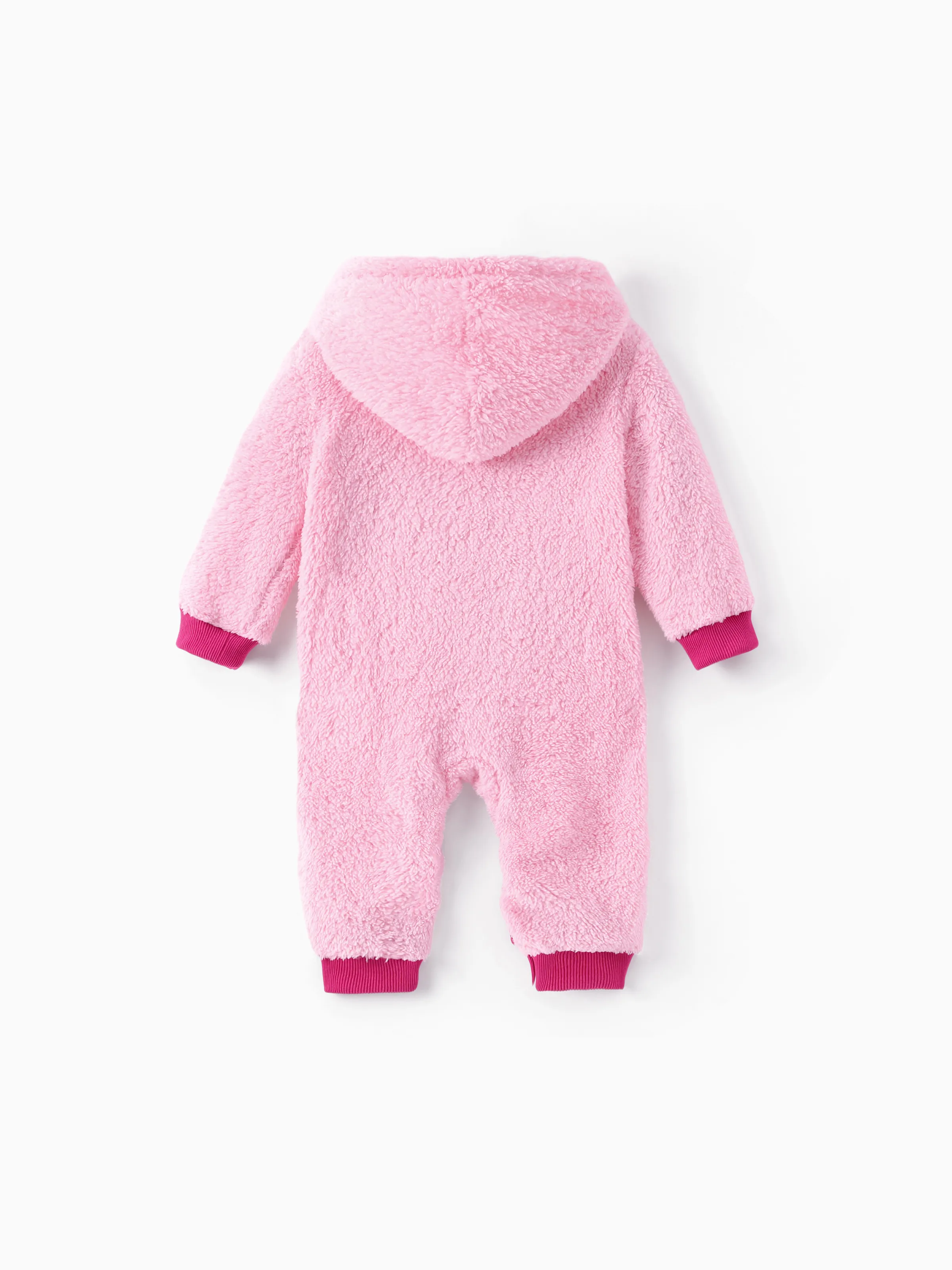 Toy Story Baby Girl Jessie Double-sided Fleece Hooded Jumpsuit Pink - Image 3