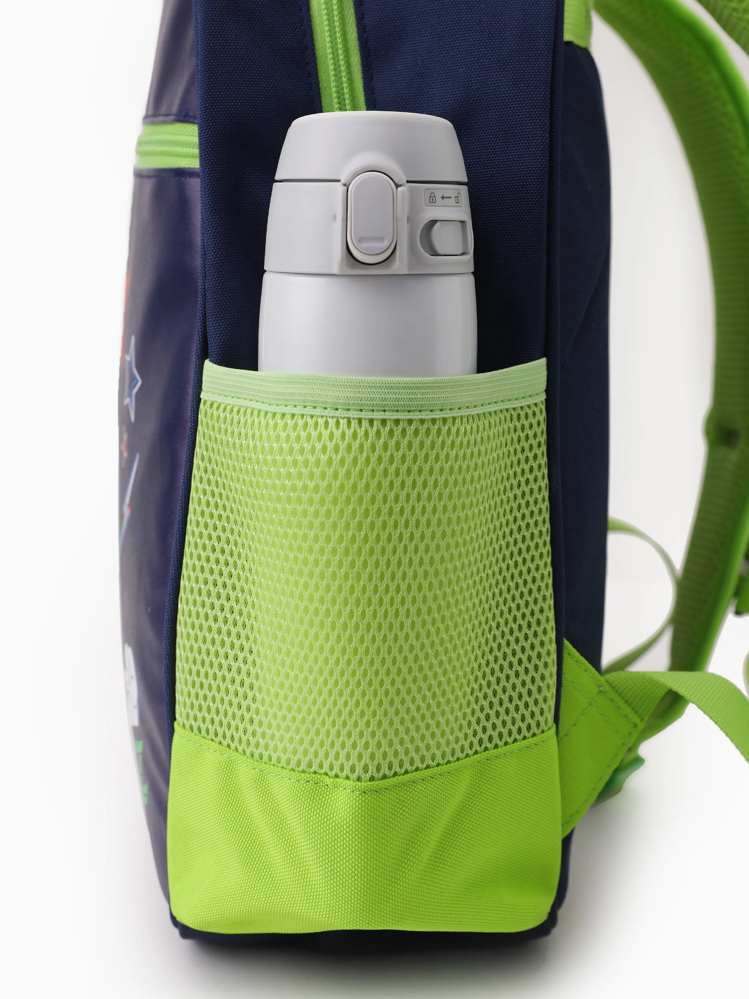 Toy Story Toddler Boy Buzz Lightyear Backpack with Chest Strap & Bottle Pockets Black - Image 7