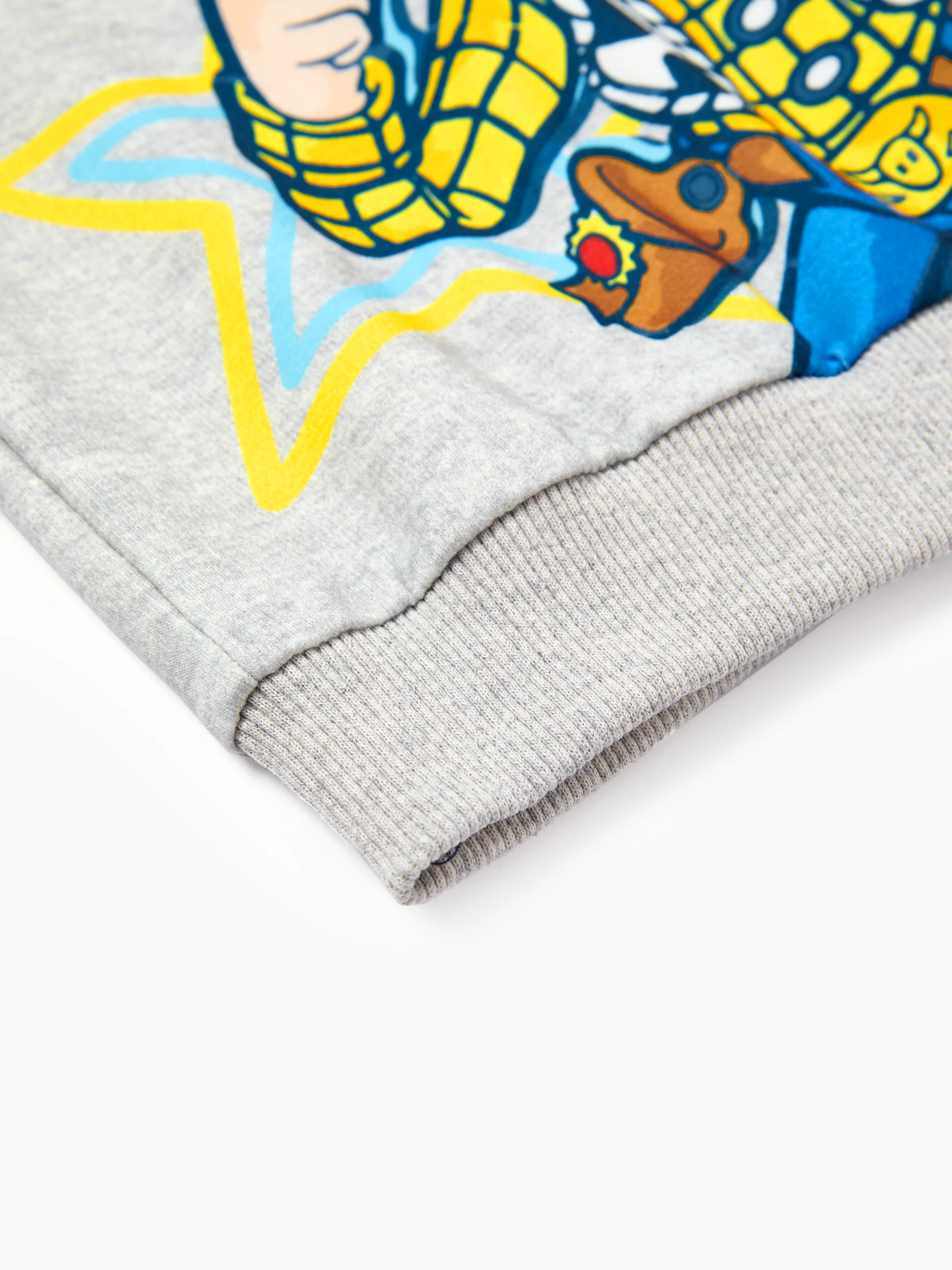 Toy Story Toddler Boy Woody 2pcs Ribbed Cuffs Hooded Sweatshirt and Sweatpants Set Deep Blue - Image 7