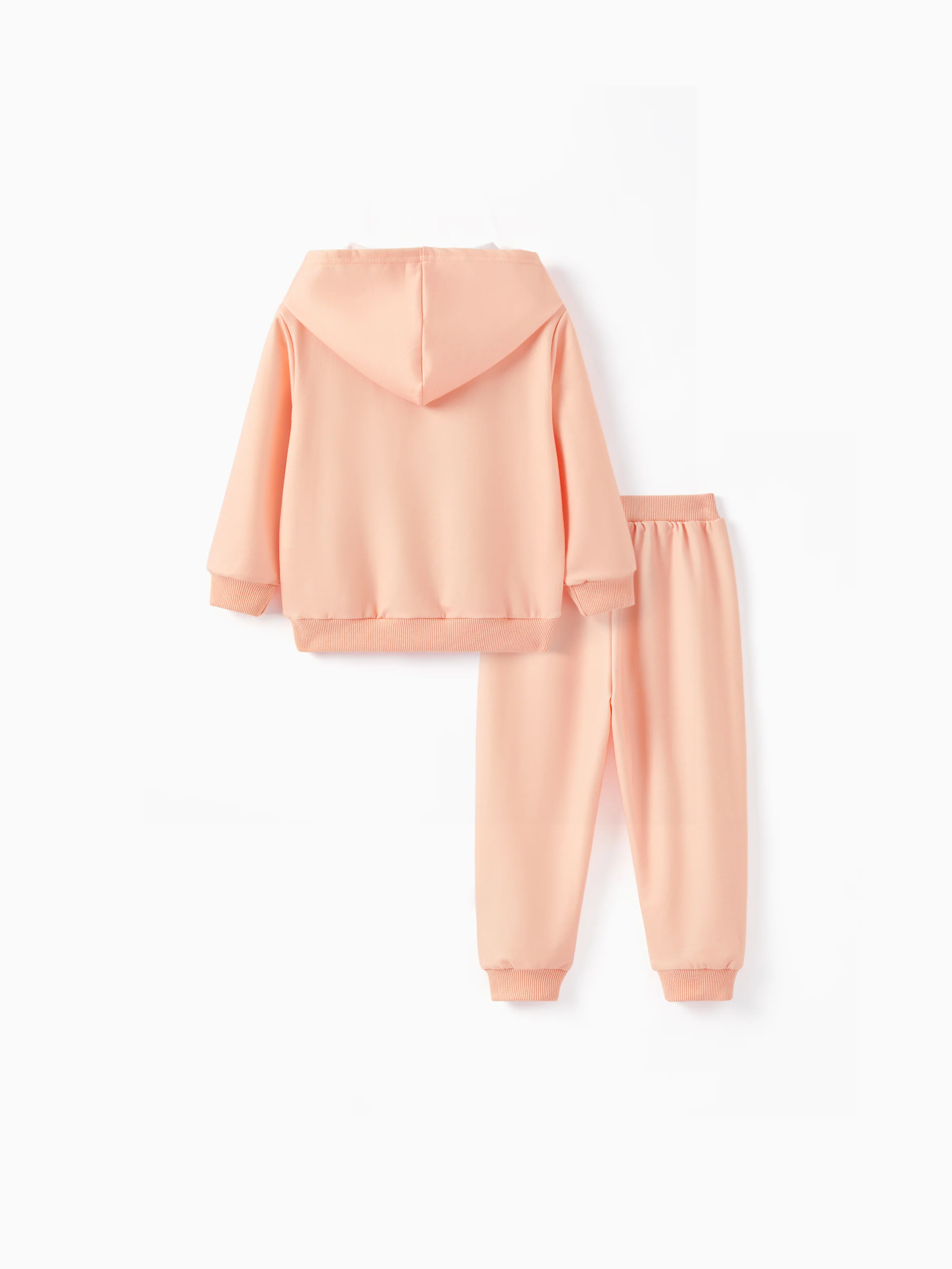 Toy Story Toddler Girl Jessie 2pcs Ribbed Cuffs Hooded Sweatshirt and Sweatpants Set incarnadinepink - Image 3