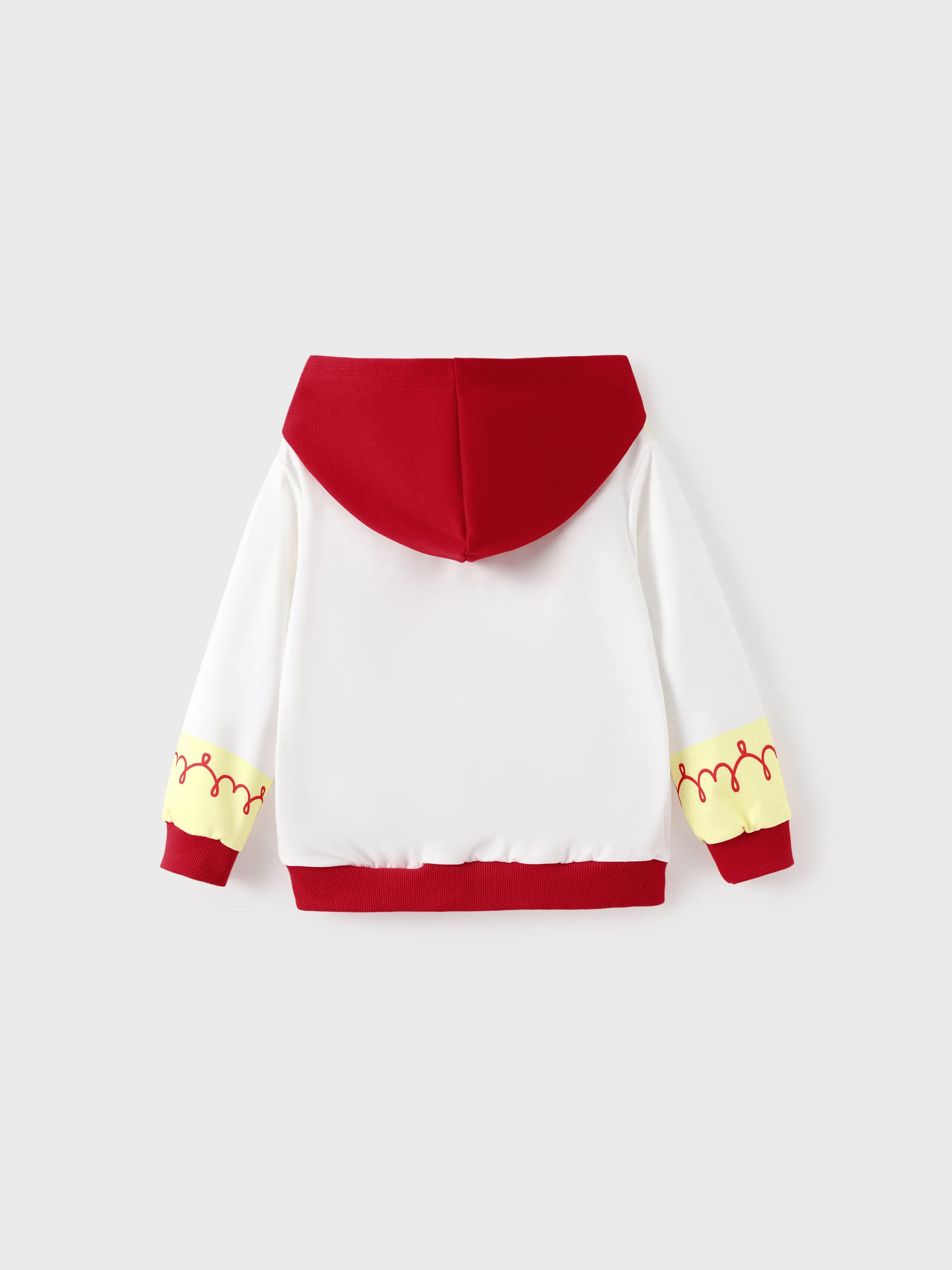 Toy Story Toddler Girl Jessie Ribbed Cuffs Hooded Top Red - Image 3