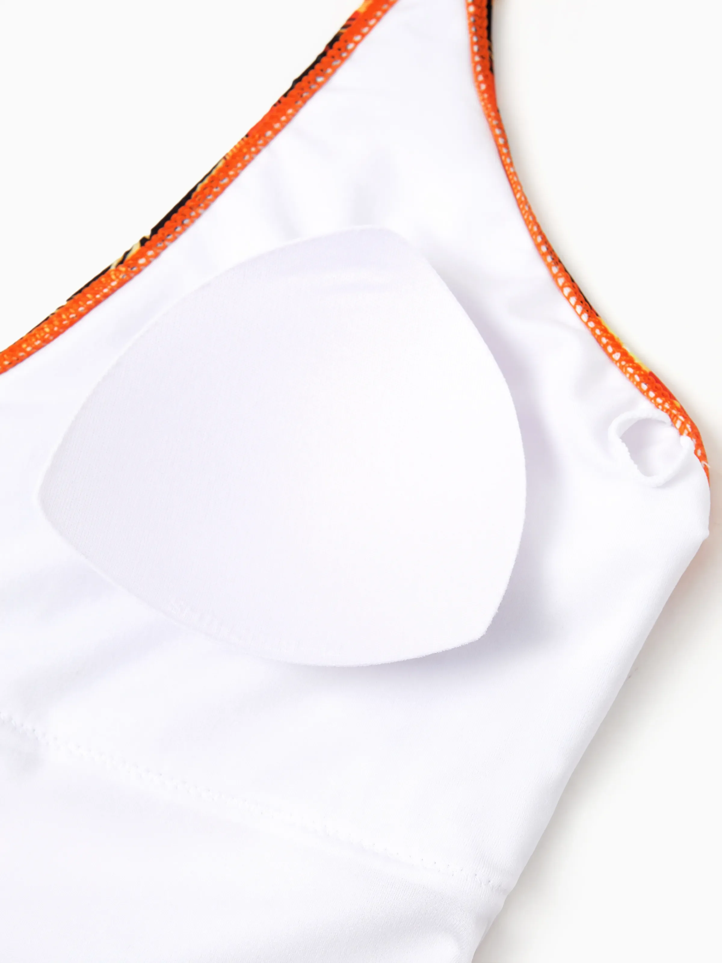 Mommy & me Tropical Hawaiian Swimsuits Swimwear Orange - Image 6